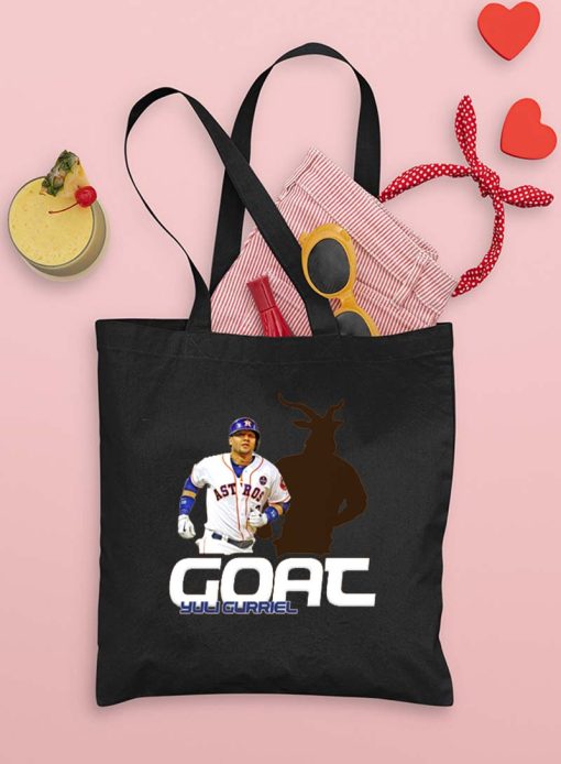 Yuli Gurriel Baseball Fan Goat Tote Bag, Houston Astros Team, MLB Baseball Tote Bag, Gift for Baseball Fans