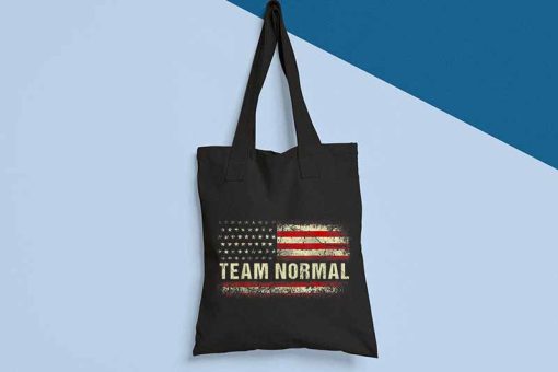 Team Normal Tote Bag, Women's Fit Distressed Bag, Shopping Bag, Team Normal Bill Stepien, Team Normal 2024 Tote Canvas