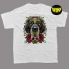 Great Dane Dog Tattoo Day of the Dead Floral Mexican Art T-Shirt, Gift Blusa Mexicana, Pet Sympathy Gift
