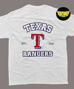 Texas Rangers Est 1961 T-Shirt, Vintage Texas Rangers Shirt, MLB Shirt, Baseball Shirt, MLB 2022 Shirt