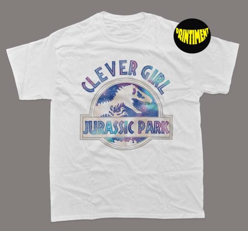 Clever Girl T-Shirt, Dinosaur Shirt, Jurassic World Shirt, Jurassic Movie Gift, Gift for Birthday Adult Tee