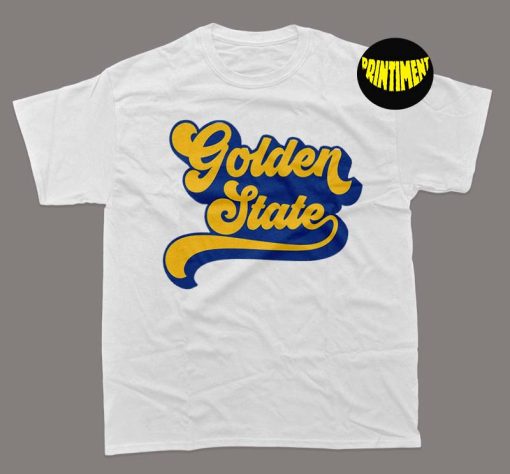 Retro Golden State T-Shirt, NBA Tee, Basketball Shirt, Gold Blooded Shirt, Golden State Warriors