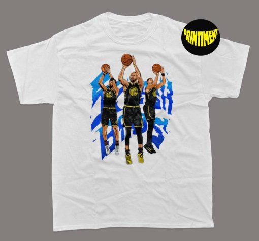 Splash Bros Tri-Blend Soft Graphic T-Shirt, Stephen Curry Klay Thompson and Jordan Poole, Golden State Warriors