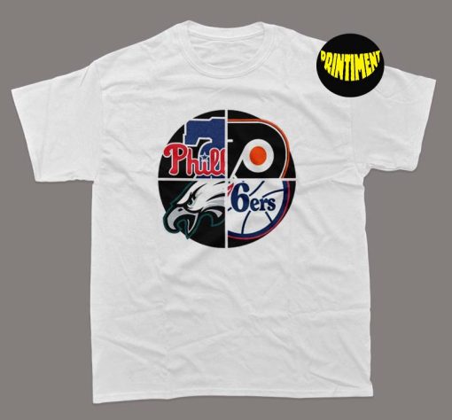 Philadelphia Sports NFL T-Shirt, Philadelphia Teams Shirt, Football Fan Shirt, Philadelphia Eagles Football Shirt