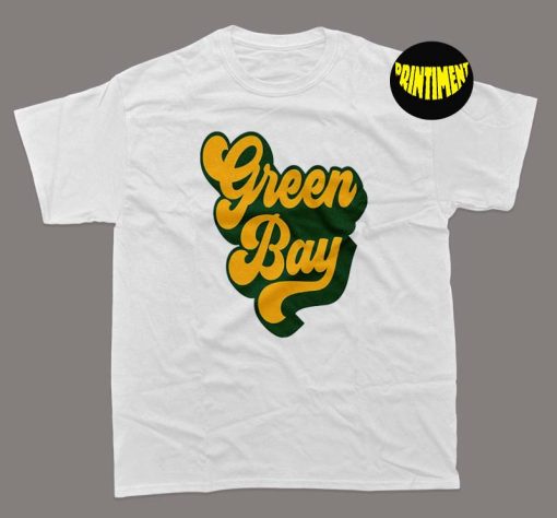 Retro Green Bay Packers T-Shirt, Packers Football Shirt, NFL Football Shirt, Green Bay Fan Shirt