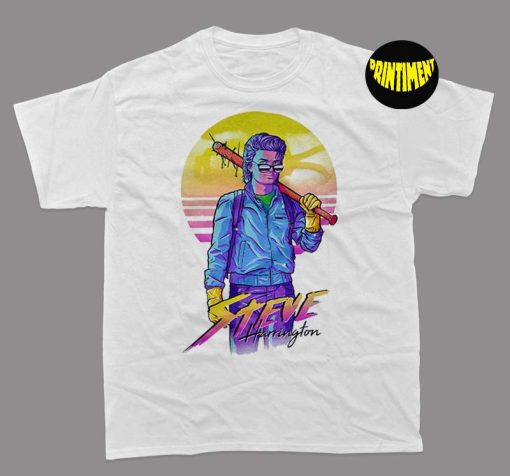 Steve Retro 80s 11 T-Shirt, Stranger Eleven Elle Top Waffle Tee, TV Show Nerdy Geeky Shirt, Nerdy Geeky Tee