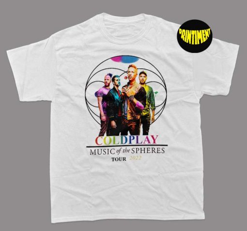 Coldplay T-Shirt, Coldplay World Tour Shirt, 2022 Coldplay Shirt, Vintage Retro Coldplay Shirt