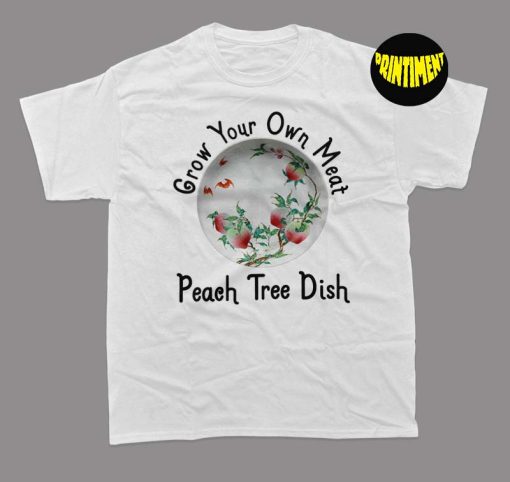 Peach Tree Dish T-Shirt, Retro Peach Fruit Shirt, Anti Gop Gift, Georgia Politics Shirt, Summer Positivity Tee