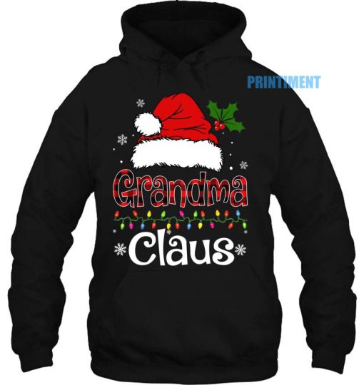 Grandma Claus Shirt Christmas Pajama Family Matching Xmas Unisex Hoodie
