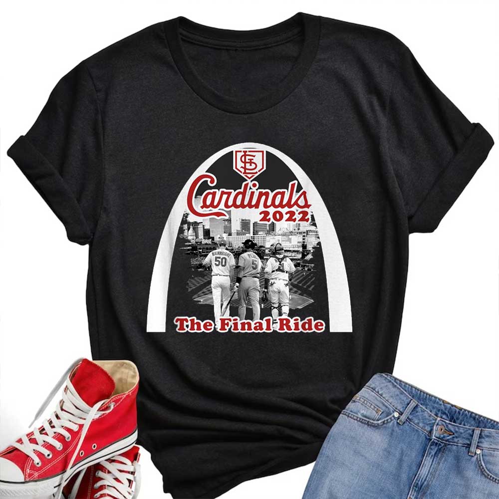 St Louis Cardinal's Baseball shirt, The Final Ride, Pujols, Wainwright,  Molina, Stl The Last Dance