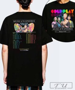 Music of the Spheres T-Shirt, Coldplay Tour Shirt, Coldplay Tour 2023 Shirt, Coldplay Europe Tour Shirt, Tour Shirt