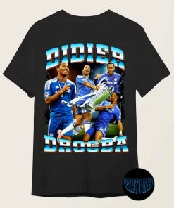 Didier Drogba T-Shirt, Chelsea Vintage Shirt, Chelsea FC Football Streetwear Graphic Tee