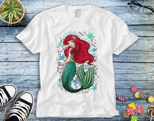 Disney The Little Mermaid Ariel's Song Music Notes T-Shirt, Disneyland Vacation