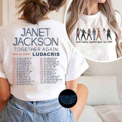 Janet Jackson Together Again Tour 2023 T-Shirt, Together Again Tour
