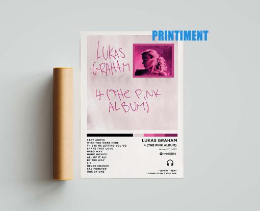4 (The Purple Album) Lukas Graham Poster, Lukas Graham Tracklist, Album Cover Poster, Album Art Print, Music Gift, Album Print