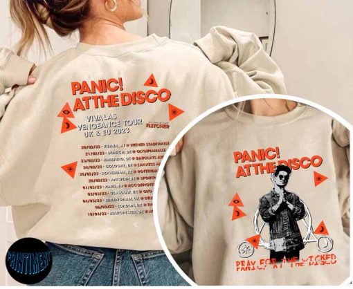 Panic At The Disco Tour 2023 Shirt, Viva Las Vengeance Tour Sweatshirt, Rock Band T-Shirt for Fans