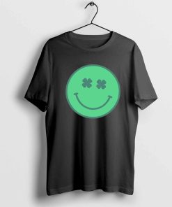 Smiley Face! Use for St Patrick’s Day T-Shirts, St. Patty's Shamrock Happy Face Shirt