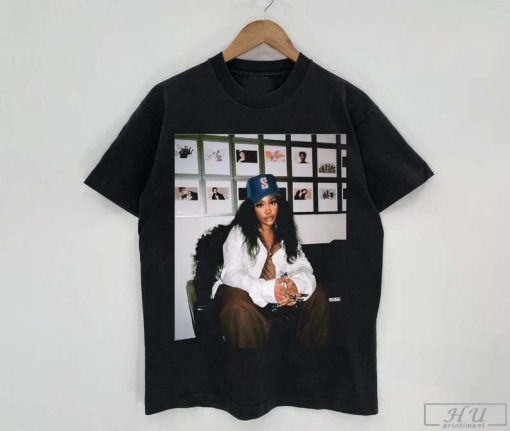 SZA Vintage Shirt, Sza New Bootleg 90s Black T-Shirt, SZA Photoshoot Shirt