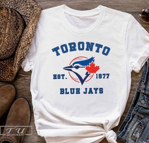 Toronto Blue Jays Baseball T-Shirt, Toronto Blue Jays Est 1977 Shirt, MLB Shirt, Blue Jays Sweatshirt