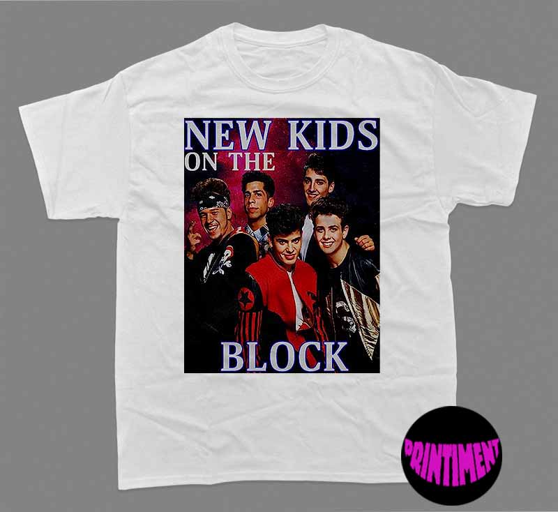 Solrig ugunstige Grøn baggrund New Kids On The Block T-Shirt, Classic Rock Concert Shirt, NKOTB Tour Tee,  NKOTB T-Shirt, Concert NKOTB Shirt - Printiment
