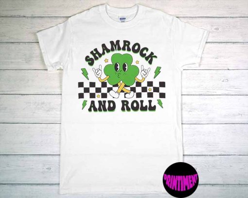 Shamrock and Roll T-Shirt, St. Patrick's Day T-Shirt, Shamrock Shirt, Irish Day Shirt, Funny St Patricks Day