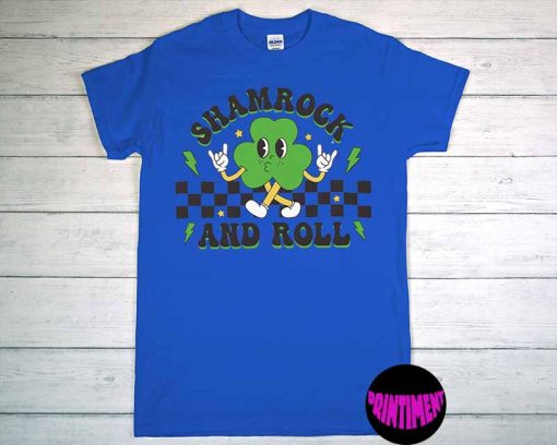 Shamrock and Roll T-Shirt, St. Patrick's Day T-Shirt, Shamrock Shirt, Irish Day Shirt, Funny St Patricks Day