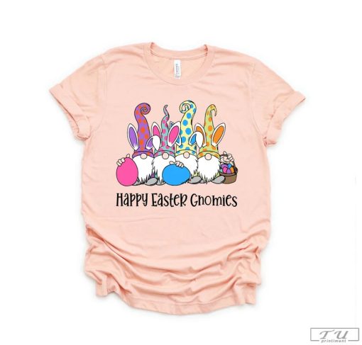 Easter Gnome Shirt, Happy Easter Gnomies T-Shirt, Cute Easter Shirt, Gift for Easter Day, Peeps Easter Shirt