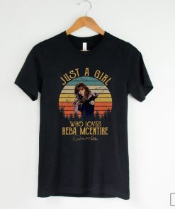 Just A Girl Who Loves Reba Vintage T-Shirt, Reba Mcentire Shirt, Reba Mcentire Fan