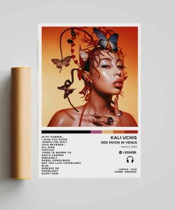 Kali Uchis - Red Moon In Venus Album Poster, Music Decor