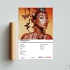 Kali Uchis Red Moon in Venus Songs Poster, Tracklist Wall Art