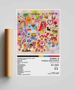 Karol G - Manana Sera Bonito Album Poster, KG New Album Cover, Tracklist Poster