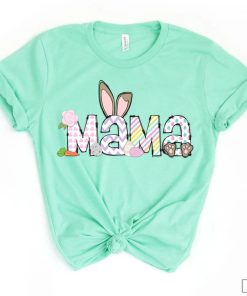 Mama Bunny T-Shirt, Pregnancy Shirt, Easter Expecting Mom Top, Easter Mom Shirt