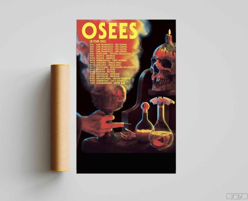 Osees 2023 Poster, Music Poster, Osees Tracklist