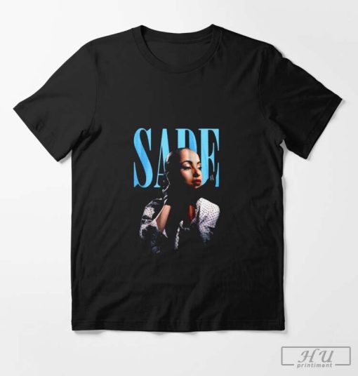 S.A.D.E Vintage 90s Shirt, Diamond Singer Tour Concert Black T-Shirt