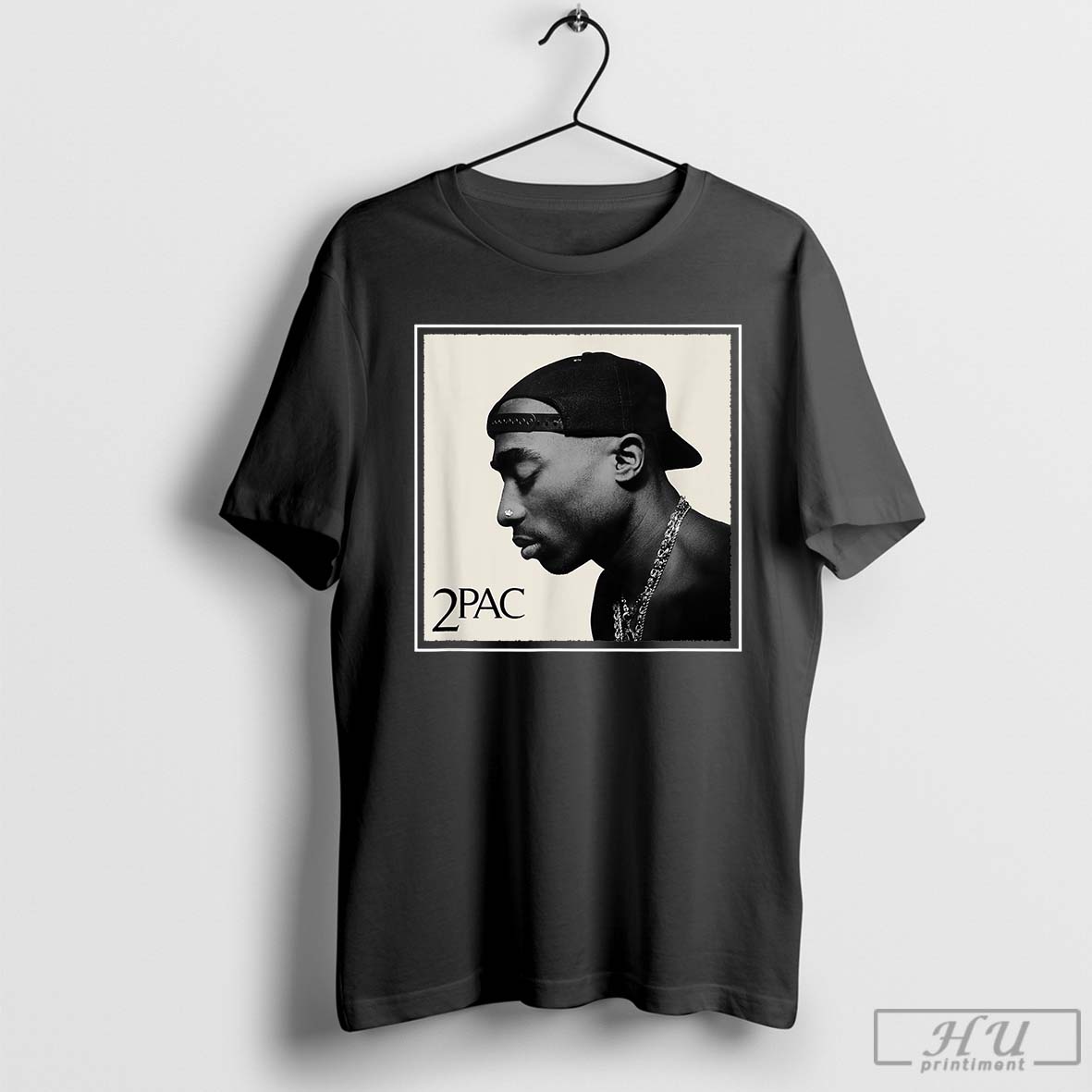 Tupac Shakur Photo T-Shirt, Tupac Printiment - Shakur Praying Hands Shirt
