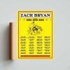 Zach Bryan The Burn Burn Burn Tour 2023 Poster, Zach Bryan Country Music Poster