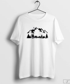 Bear Mountain Shirt, Camping Bear Shirt, Bear Shirt Gift, Bear Hiking Shirt, Nature Bear Shirt