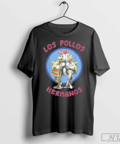 Breaking Bad Los Pollos Hermanos Back To Back Portrait Logo T-Shirt