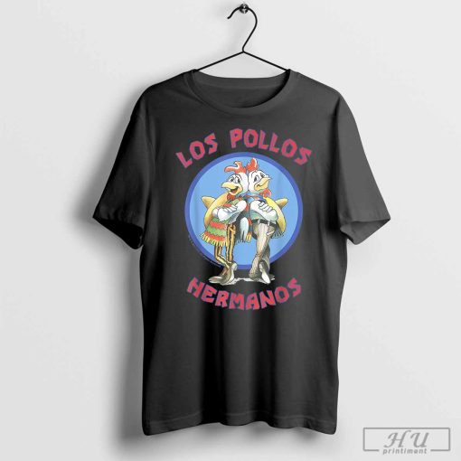 Breaking Bad Los Pollos Hermanos Back To Back Portrait Logo T-Shirt