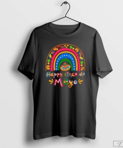 Happy Cinco De Mayo T-Shirt, Rainbow Mexican Fiesta Shirt, Mexican Festival Gift