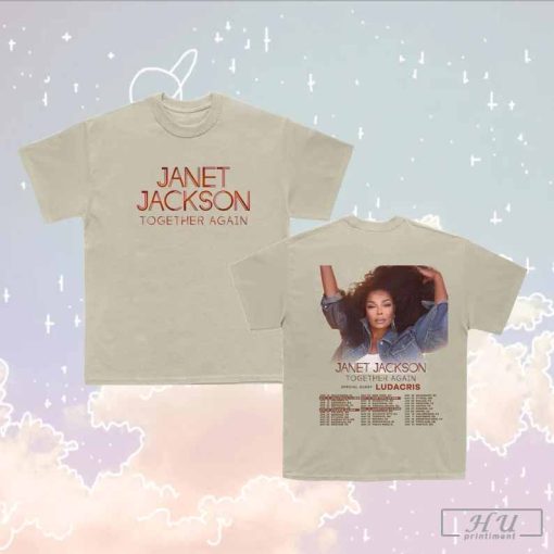 Janet Jackson Together Again Tour 2023 2 SIDE T-Shirt