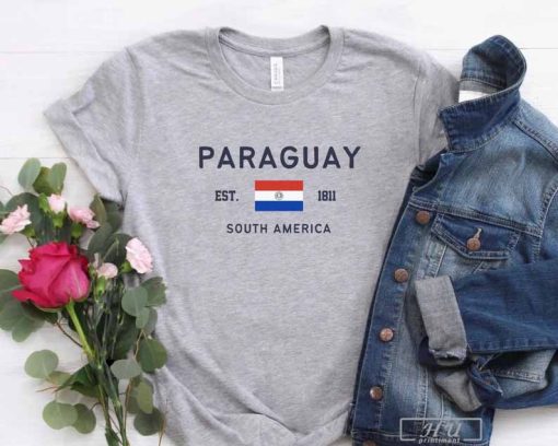 Paraguay Shirt, Paraguayan Flag T-Shirt, Unisex Soft and Comfortable Shirt