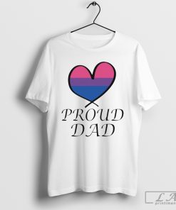 Proud Dad LGBT Gay Pride Month Bisexual Flag Essential Shirt, Gay Pride Shirt Men,LGBTQ Gift Shirt