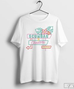 The ORIGINAL Scumbag and Cheaters Lounge T-Shirt, All Proceeds Benefit Charity Shirt