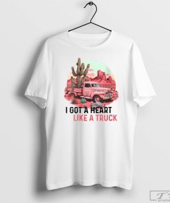 I Got a Heart Like a Truck T-Shirt, Western Sunset Cowgirl Shirt