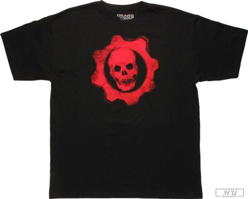 Gears of War T-Shirt, Gears of War Crimson Omen Logo Vintage Shirt