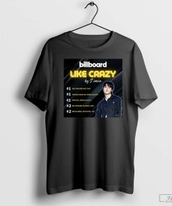 BTS Jimin's 'Like Crazy' Debuts Atop Billboard Hot 100 T-Shirt