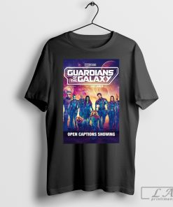 Marvel Studios Guardians Of The Galaxy Vol 3 2023 Open Captions Showing T-Shirt