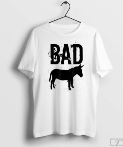 Bad Donkey T-Shirt, Ass Donkey Distressed Shirt, Distressed Font, Bad Ass Tee