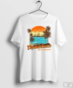 Copacabana, Rio de Janeiro Beach Summer Vacation Palm Sunset Shirt, Vacation Tee